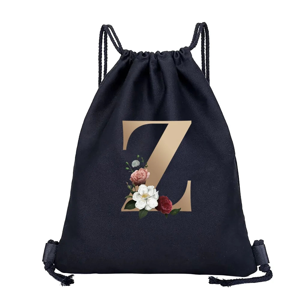 Leichter Kordelzug Rucksack aus Canvas 40x35 cm für Sport - Reisen