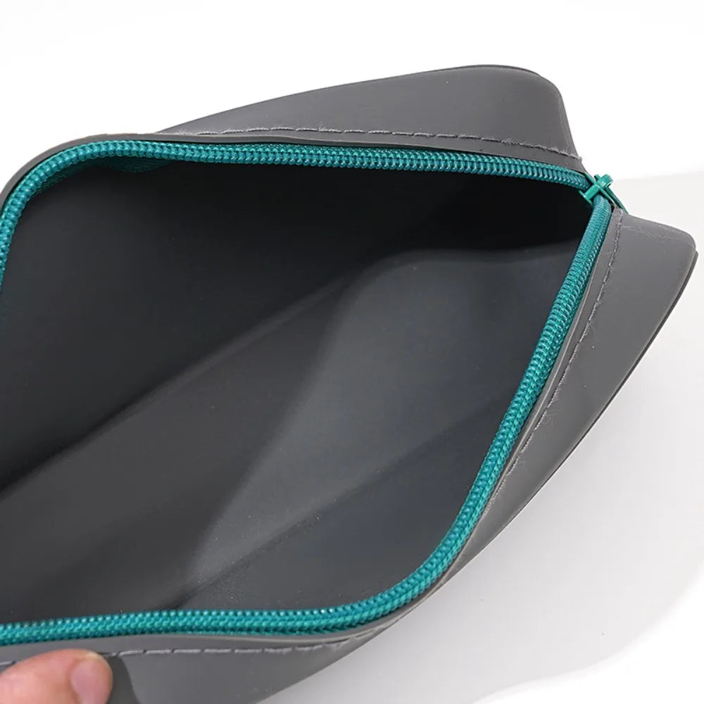 Großkapazität Silikon Bleistift Etui Unisex Einfarbig Kreativ