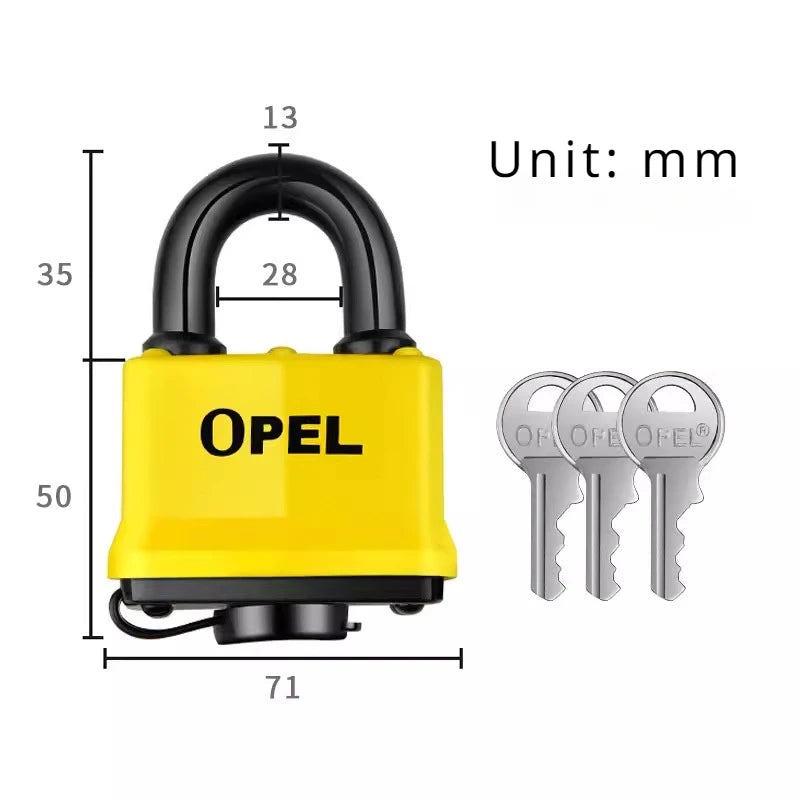 Sicherheits Vorhängeschloss Eisen Stahl Outdoor Wasserdicht Staubdicht PVC
