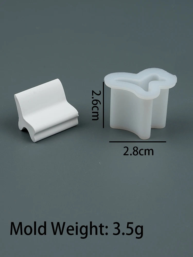 Silikonform für DIY Kerzenhalter im Haus Design