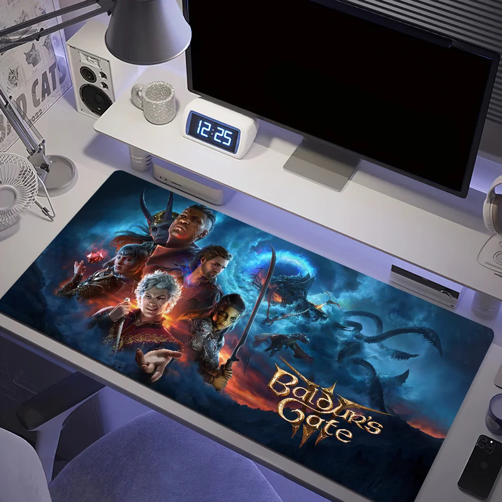 Ergonomisches Gaming Mauspad mit Handgelenkstütze, rutschfest, groß