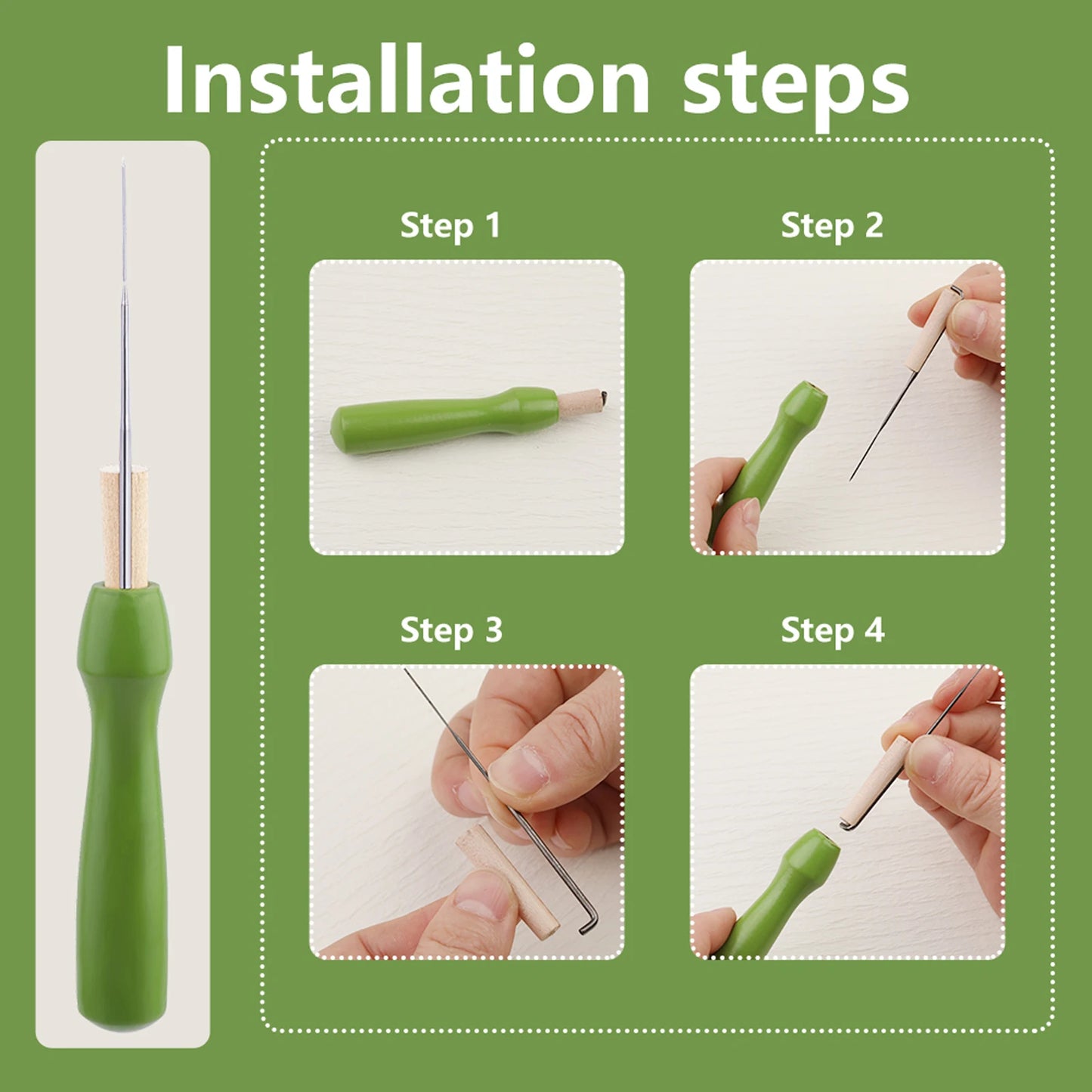 Filzunterlage mit Filznadelhalter für einfaches Filzen zu Hause