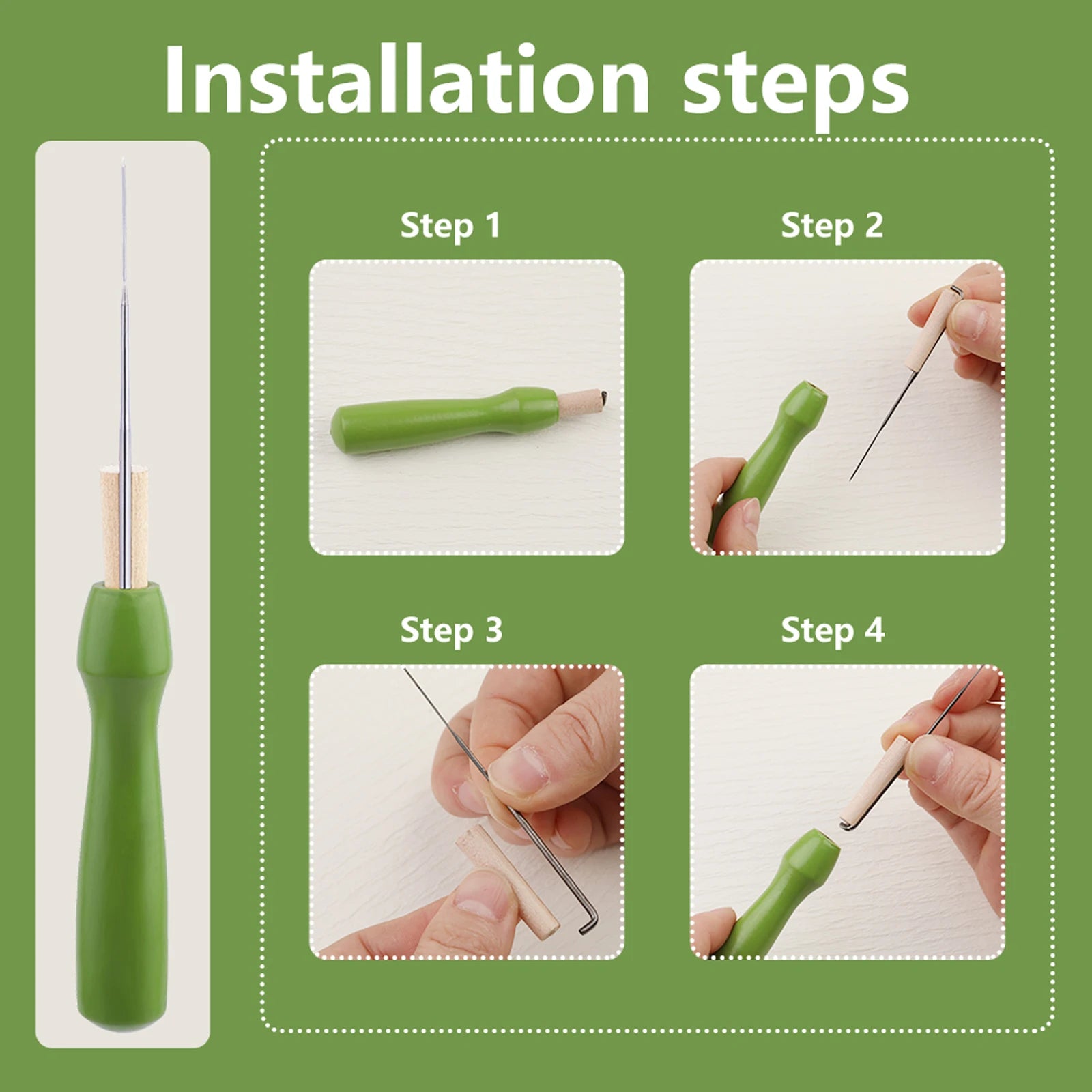 Filzunterlage mit Filznadelhalter für einfaches Filzen zu Hause