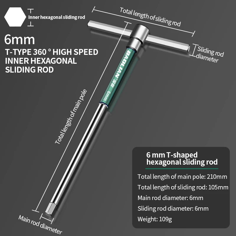Torx Schraubendreher T Typ Inbusschlüssel 2,5-10 mm Chrom Vanadium Stahl