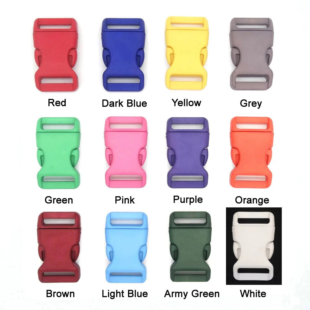 Robuste 25mm Kunststoff Schnallen für Paracord & Gurtband – 12er Set