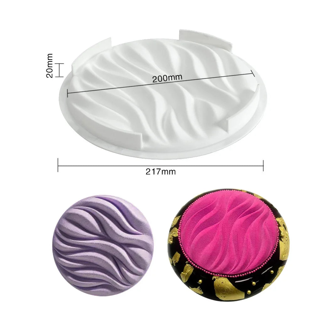 Runde Mousse Kuchenform aus Silikon für DIY Schokolade und Desserts