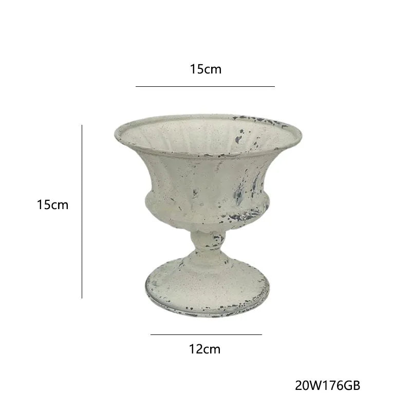 Retro Eisen Vase für Blumen, Heimdekoration und Hochzeit