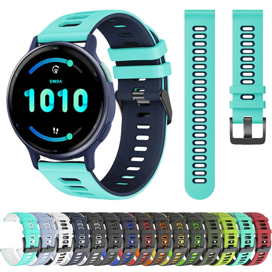 Flexibles Silikon-Sportarmband 20/22 mm – Komfort - Halt für Garmin - Co.