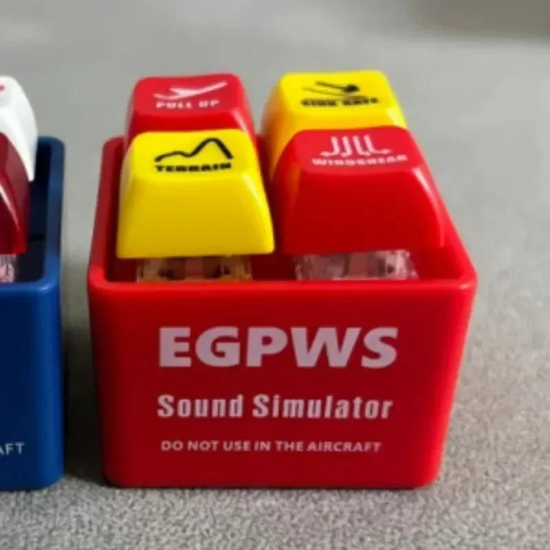 Tragbarer Flugzeug Notfall Sound Simulator Schlüsselanhänger aus Kunststoff-Yabubest - Home & More