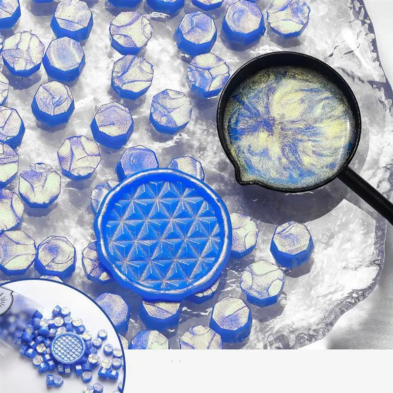 100 Glitzer Wachsperlen für stilvolle Siegel DIY Dekoration