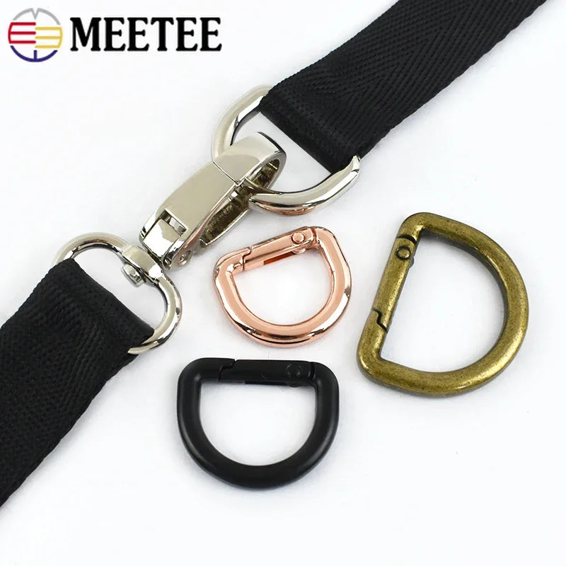 D Ring Karabiner Schnallen Set 5 10 20 Stück für Taschen Gurt