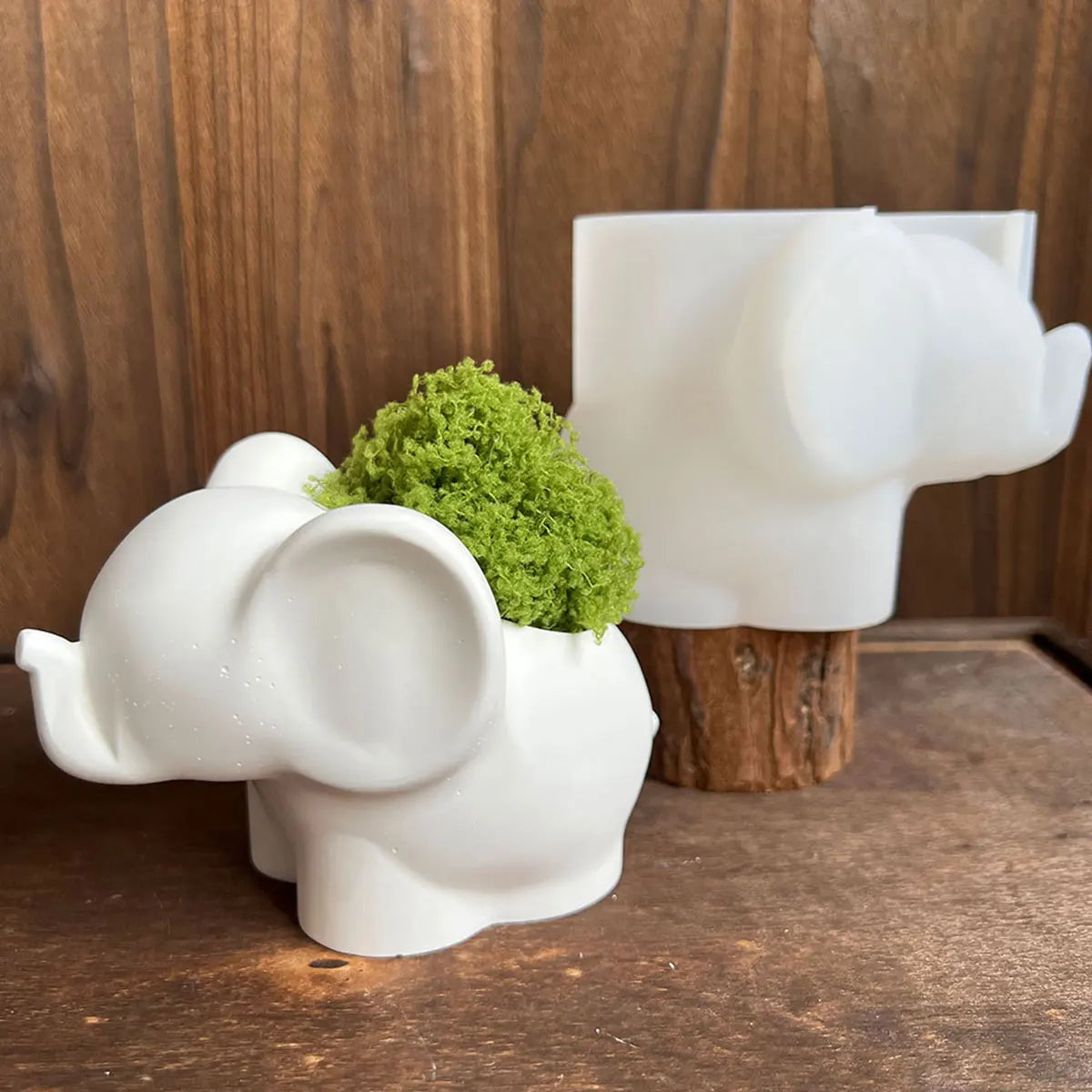 Silikonform Elefantenform für DIY Kaktus Sukkulenten Pflanzer