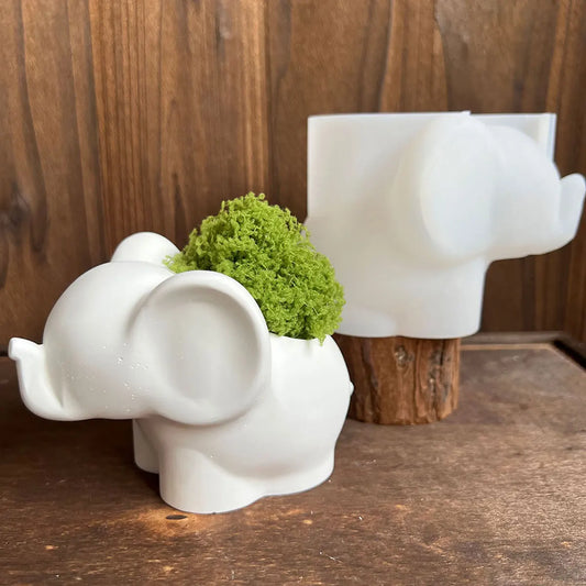 Silikonform Elefantenform für DIY Kaktus Sukkulenten Pflanzer