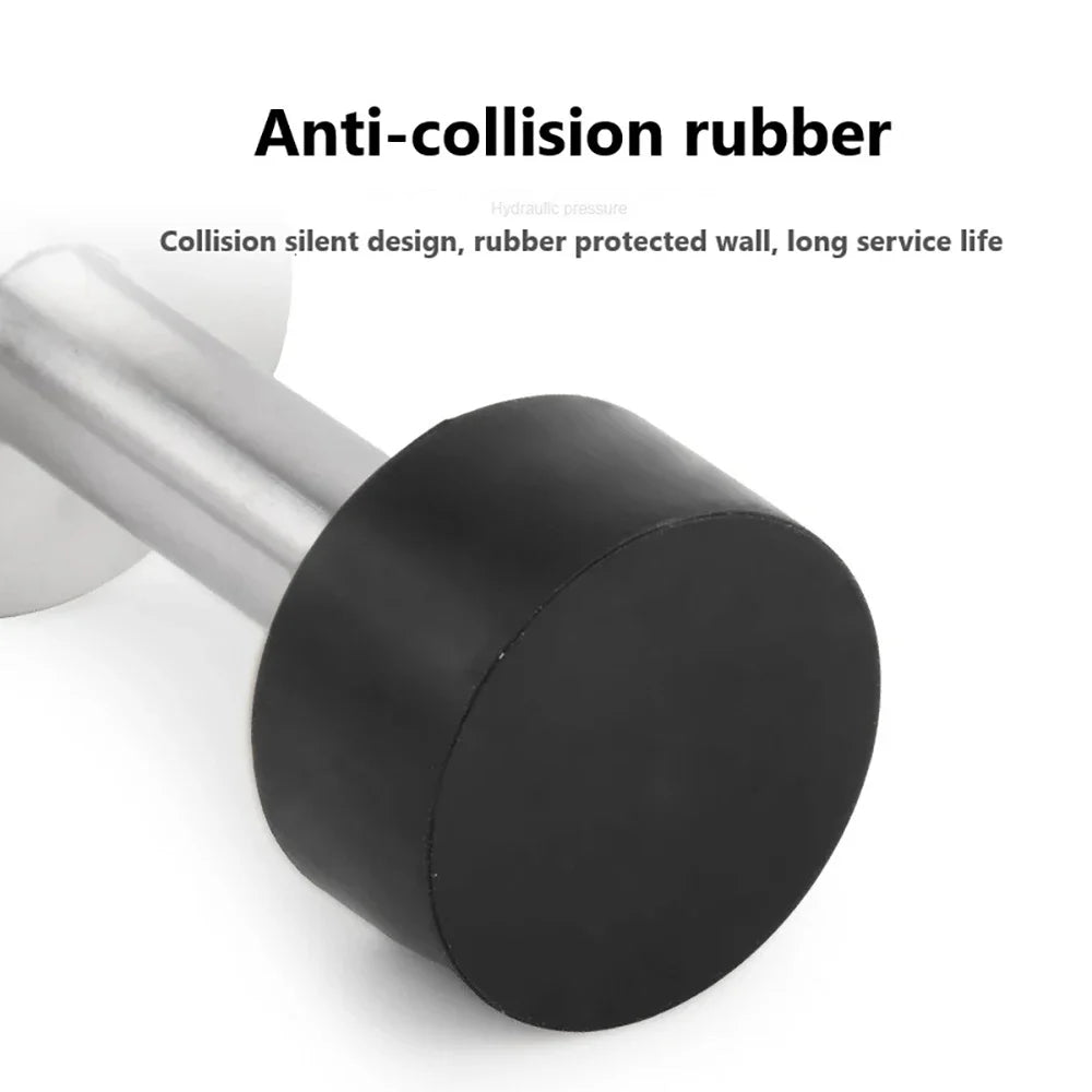 Nagelfreier Edelstahl Gummi Türstopper zur Boden- Wandmontage - Varianten