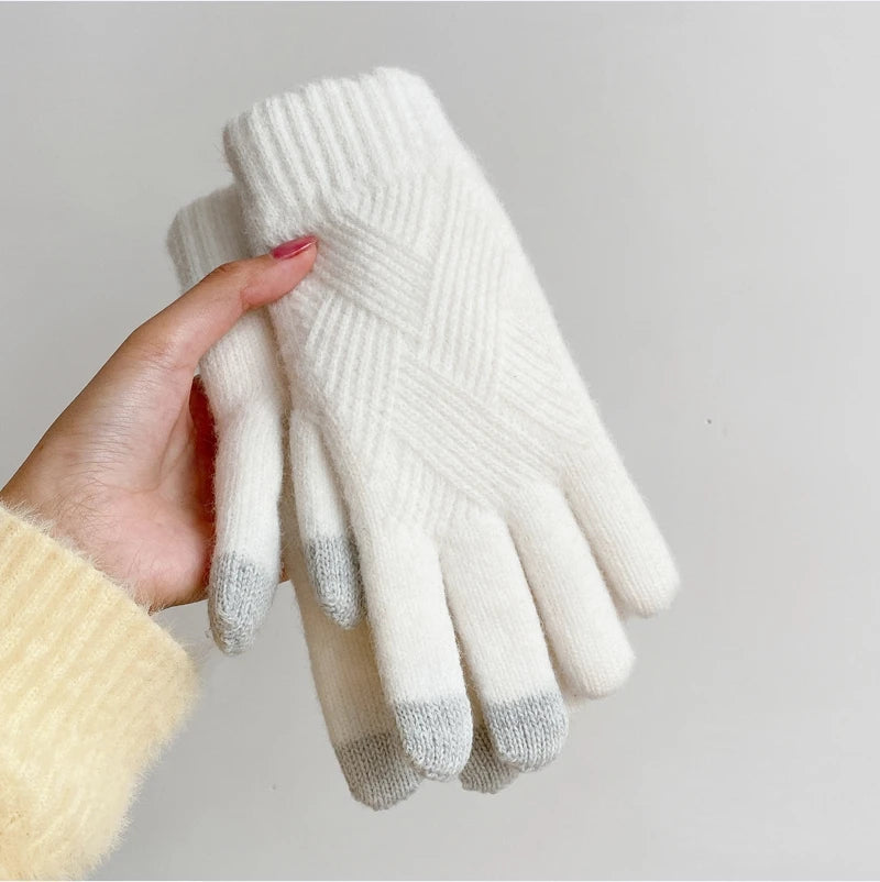 Unisex Touchscreen Handschuhe Winter winddicht warm doppellagig