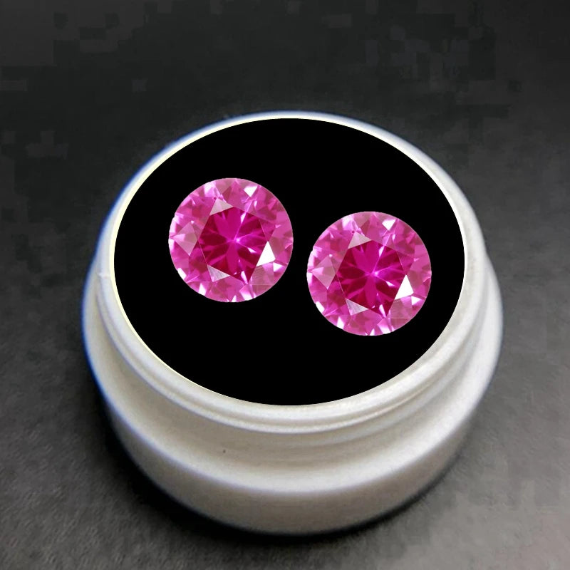 12mm runder rosa Edelstein für Schmuckherstellung