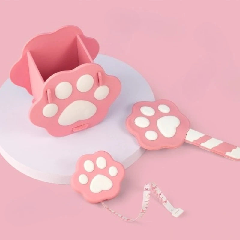 Nette Cartoon Katze Klaue Stifthalter PVC Organizer für Schreibtisch