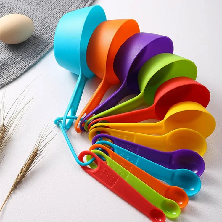 12tlg. Messlöffel Messbecher Set Küche Backen Kaffee Milch Küchenhelfer