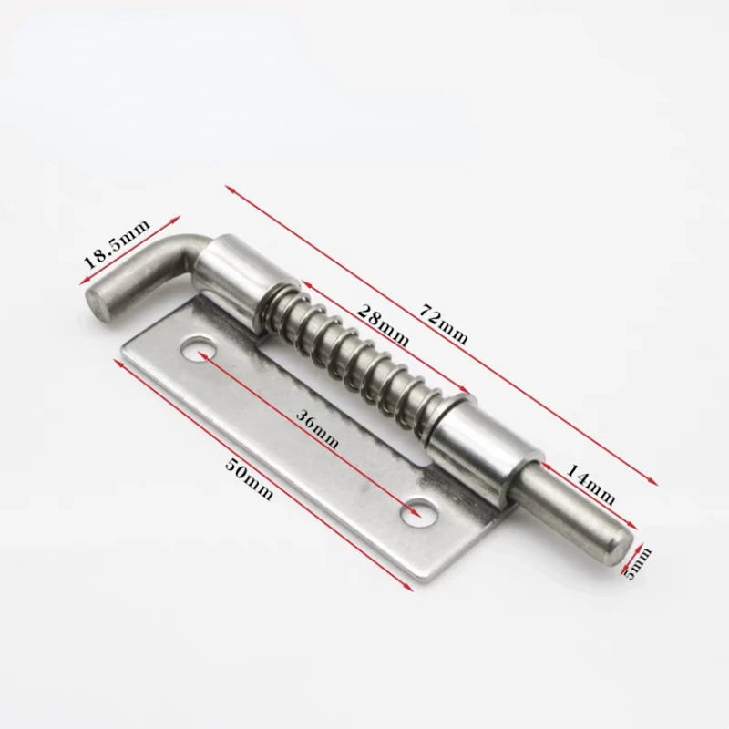 Langer Edelstahl Türschloss Riegel Schiebeverschluss mit Feder 15cm