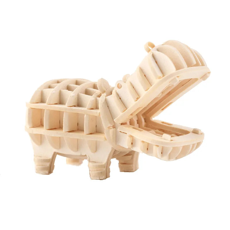 3D Holzpuzzle Tier Montageset DIY Geschenk für Kinder ab 12 Jahren