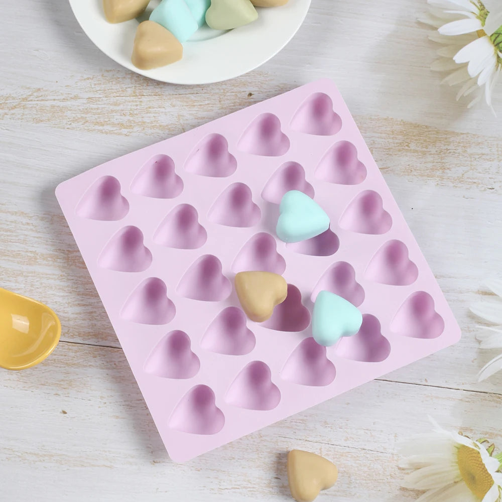 Dreidimensionale herzförmige Schokoladen-Silikon-Backform für Süßwaren