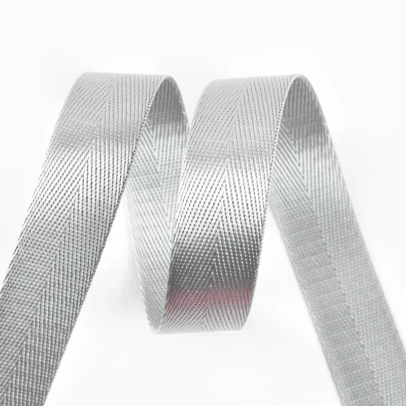 10m Nylon Gurtband 25mm Schwarz für Rucksack, Tasche, Gürtel, DIY Nähen