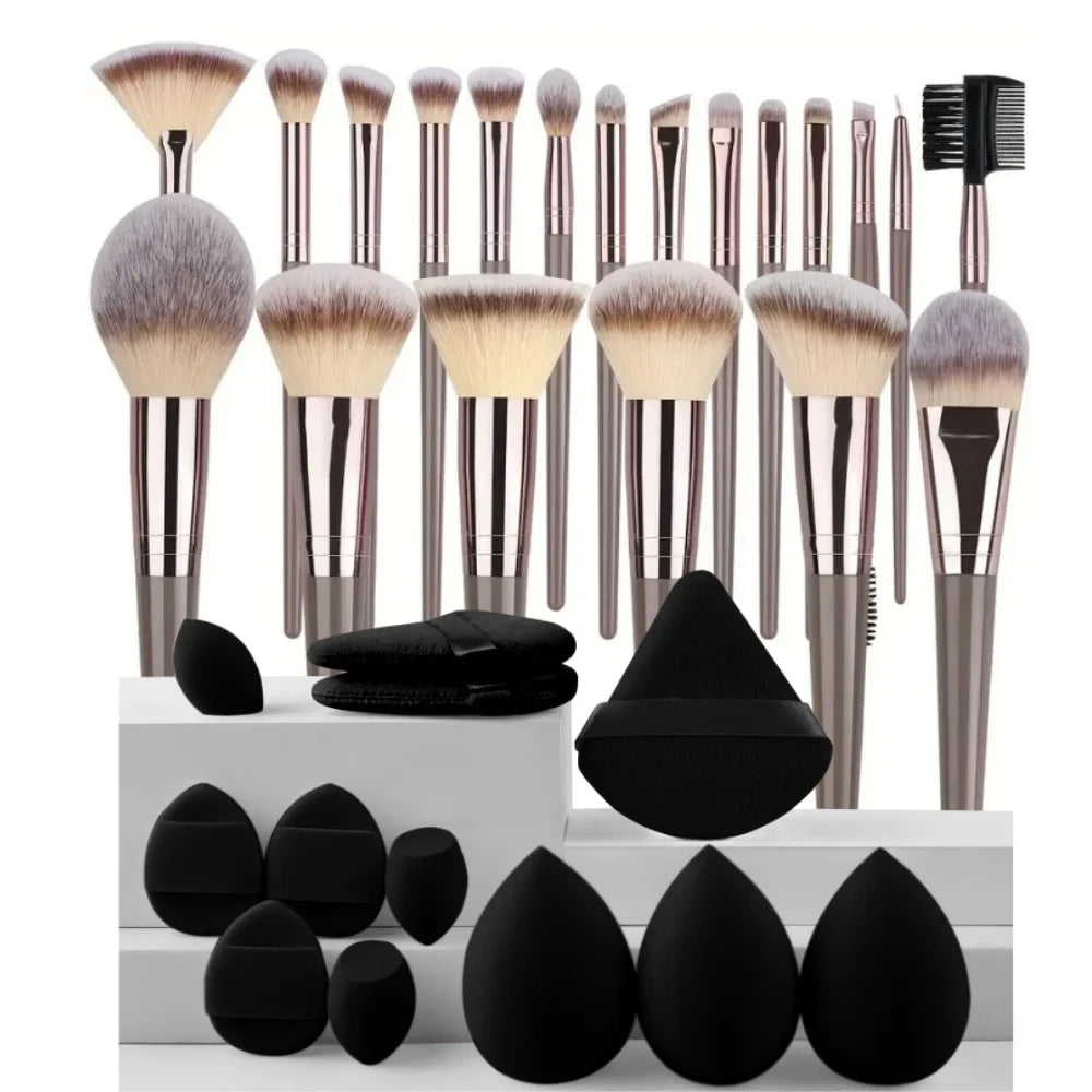 Make-Up Pinsel Set 3-20 Stück weiche Foundation Lidschatten Rouge Pinsel