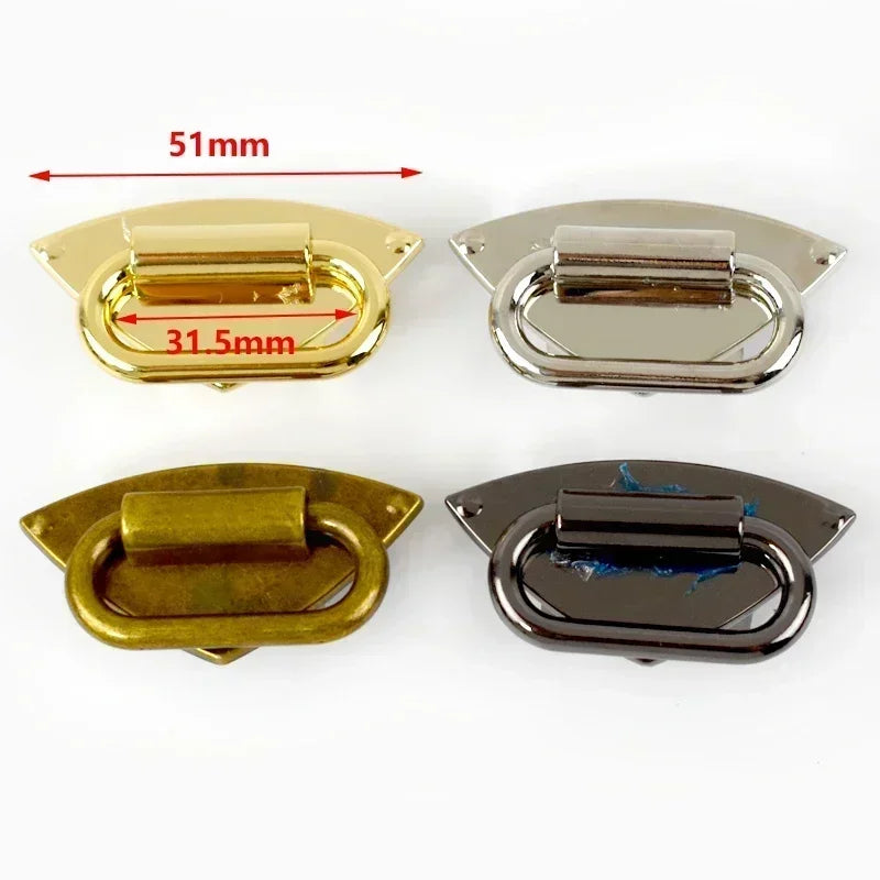 5er Set Metall Clip Schnallen fuer Handtaschen und DIY Riemen