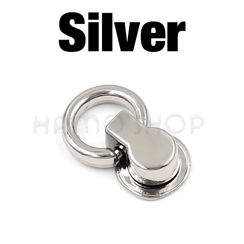 10er Set Metall O Ring Stud Niet Schraube Aufhänger für Taschen