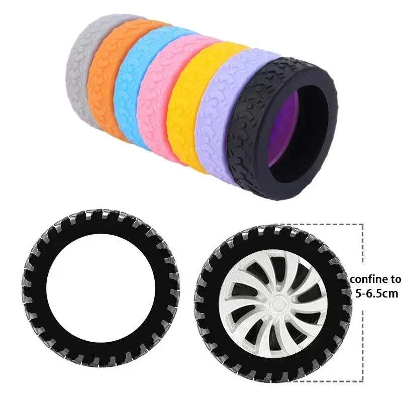 Set mit 24 Silikon Schutzhüllen für Gepäckräder Raddämpfer Reisebedarf-Yabubest - Home & More
