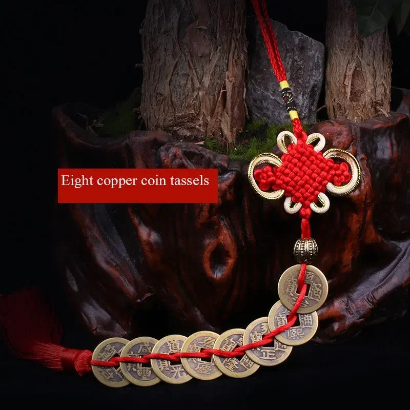 Chinesische Glücks Quaste mit Münzen für Reichtum und Dekoration