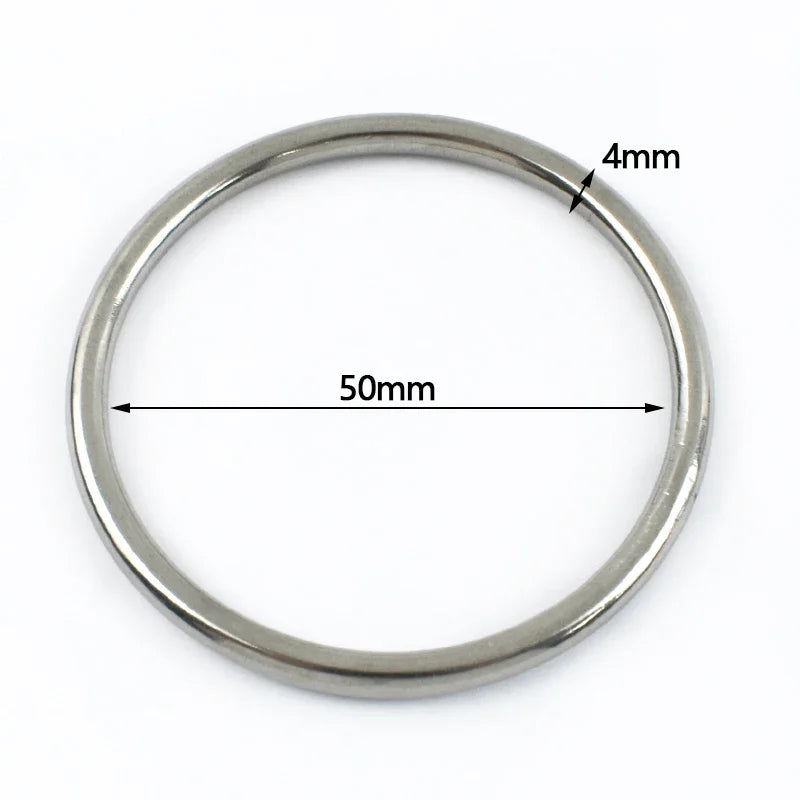 Edelstahl O Ring Schnallen 15-100mm 2 5 Stück Karabiner Gurtband Haken