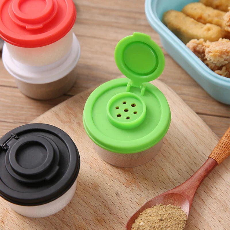 4-teiliges Mini Gewürzglas Set 50ml staubdicht Insekten-proof für Küche