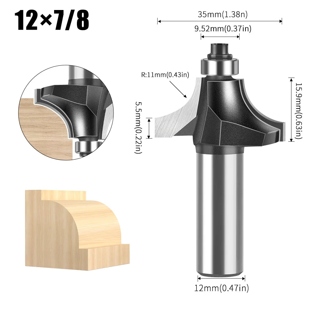 6/12mm Schaft Nut Schneiden Linie Router Bit für Holzbearbeitung