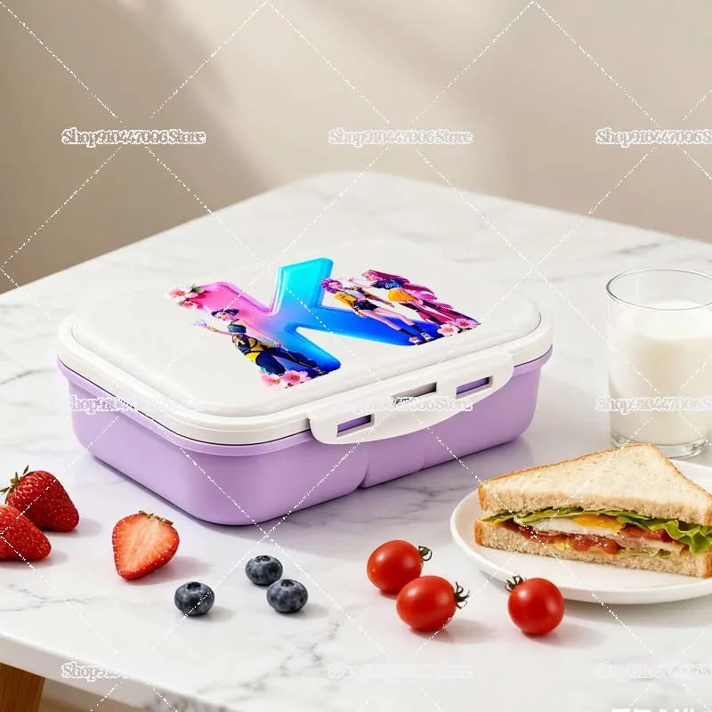 Praktische Lunchbox mit individuellem Buchstabendruck für Schule und Freizeit