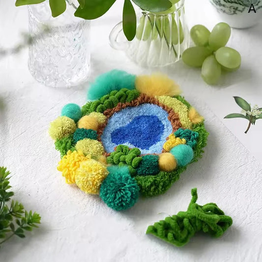 Moos Stickerei Punch Nadel Kit für DIY Wolle Filz Handwerk Set