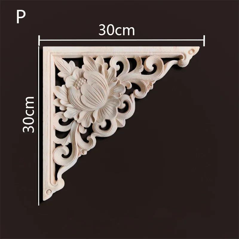 Exklusive Holz Eckverbindung Onlay Applikation für Möbel & Heimdeko