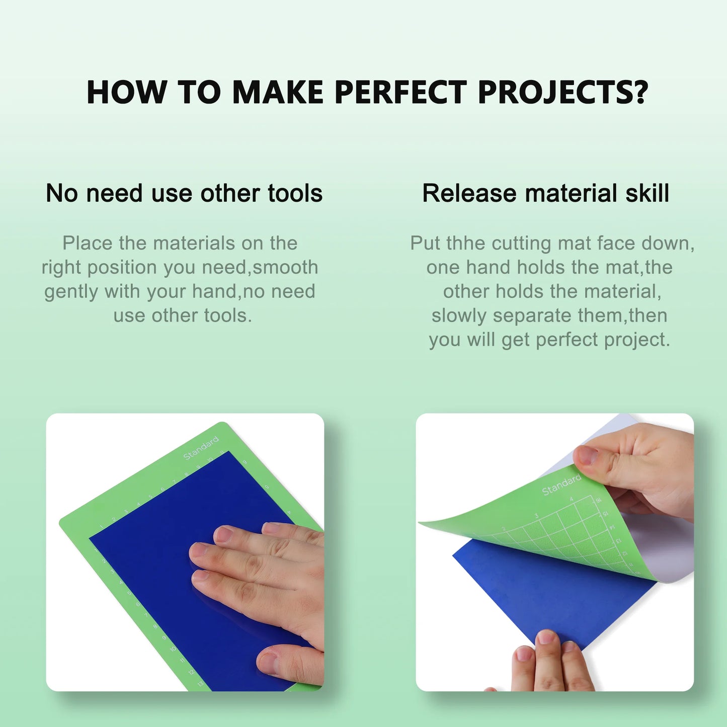 3-teilige Schneidematte 4,5x12 Zoll passend für Cricut Joy Machine