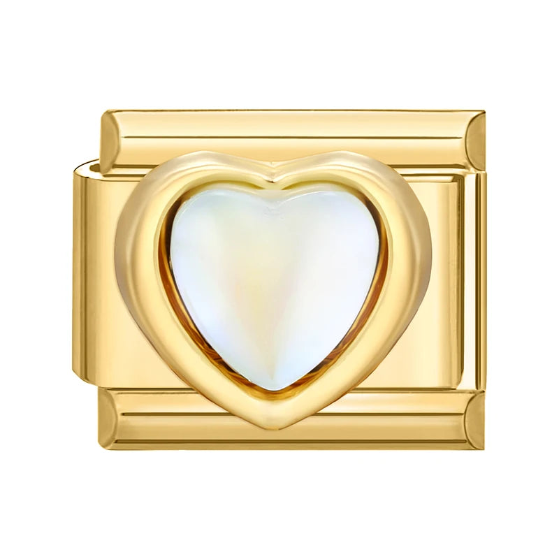 Elegantes Edelstahl Charm Armband mit Zirkon für Frauen