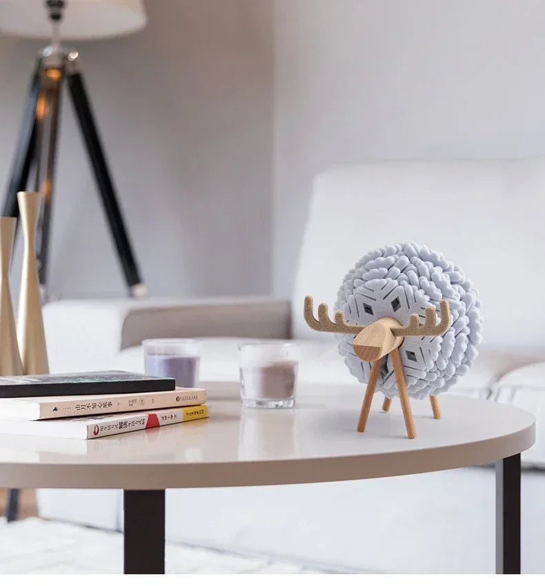 12er Set Getränkeuntersetzer Elchform aus Filz kreativ und isolierend