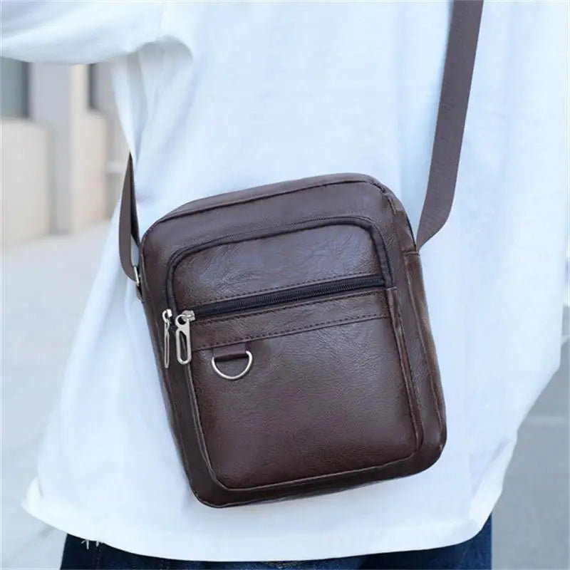 Leder Messenger Bag Unisex Business Tasche mittlere Größe wasserdicht