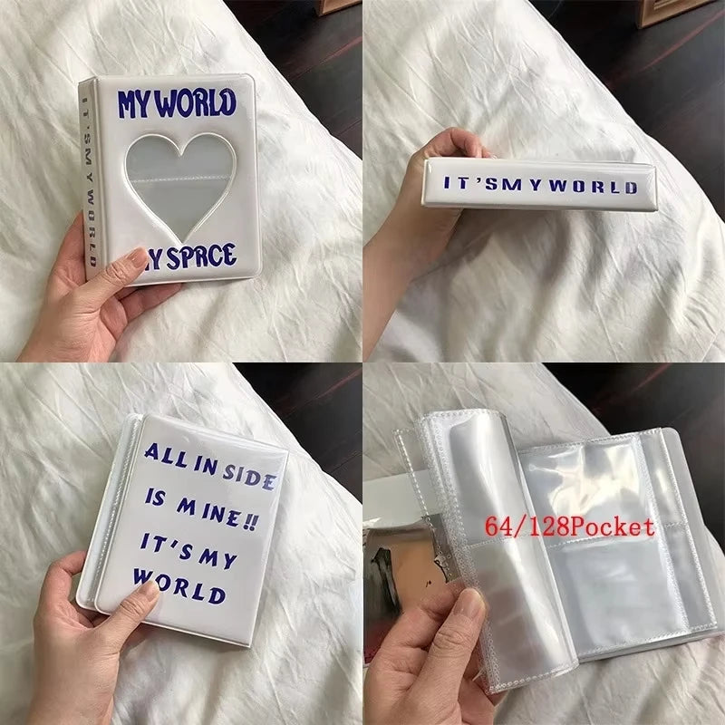 Mini Fotoalbum mit 36 64 oder 128 Taschen für Foto und Fotokarten