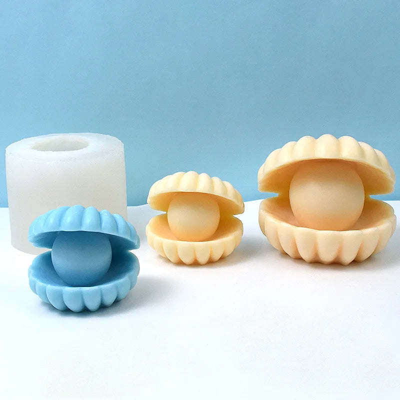 DIY Perle Shell Silikonform für Kerzen und Aromatherapie Dekoration