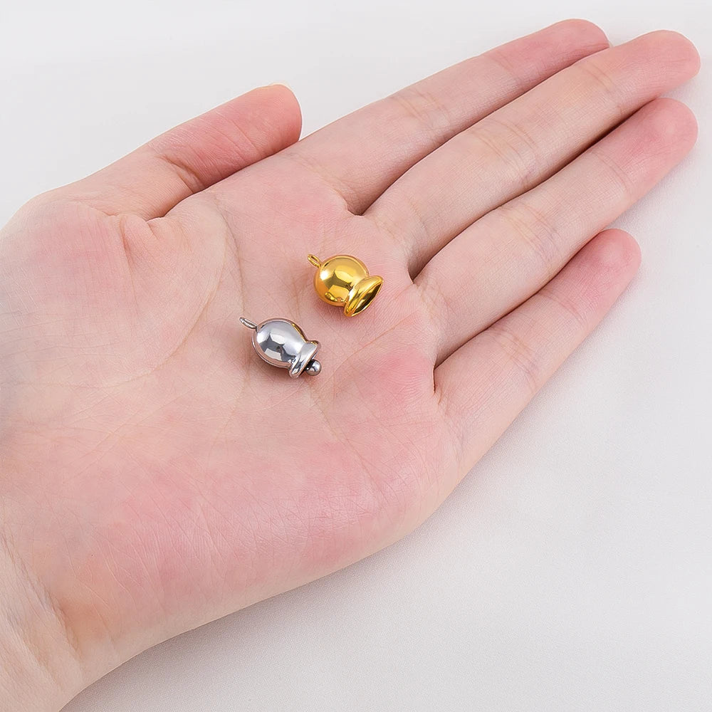 5 Stück Edelstahl Anhänger Gänseblümchen Herz Stern Glocke für Schmuck DIY-Yabubest - Home & More