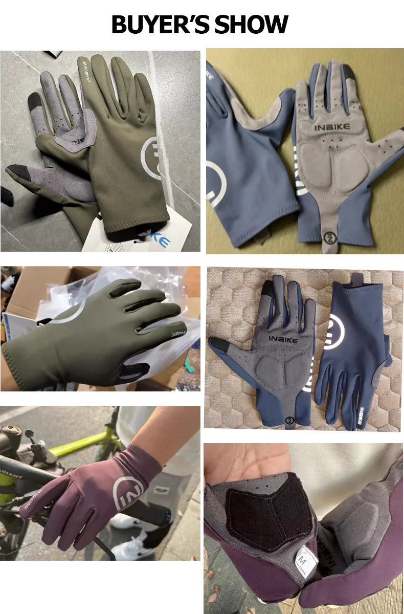 Fahrradhandschuhe Vollfinger mit Gelpolsterung | Touchscreen & Fleece-Yabubest - Home & More