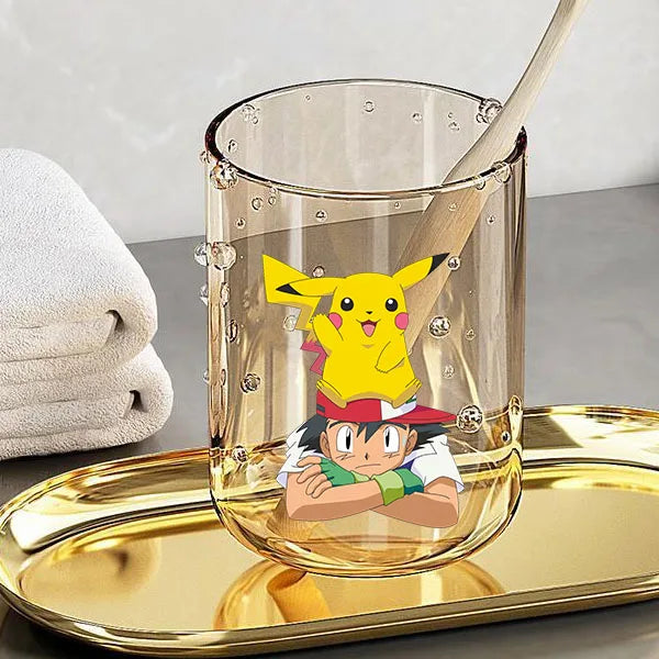 Niedlicher 290 ml Zahnputzbecher mit Anime-Katzen-Design für Kinder