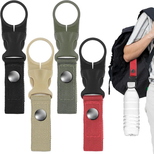Robuster Nylon-Wasserflaschenhalter mit Clip – Praktisch für Outdoor - Reisen