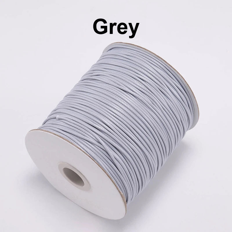 Vielseitige gewachste PU Leder Schnur für DIY Schmuck 20m