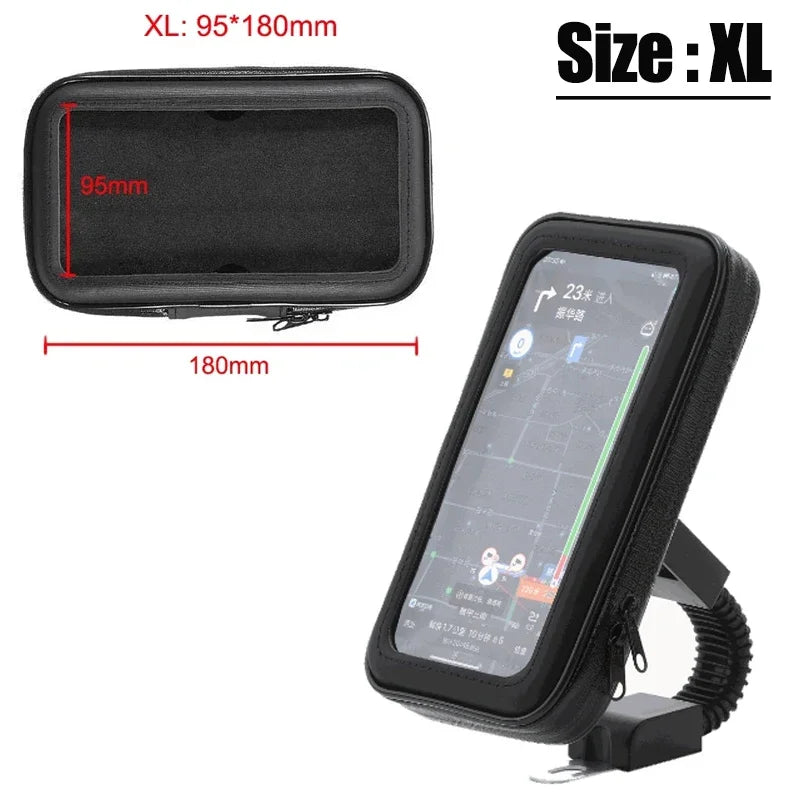 Wasserdichte Fahrrad Motorrad Lenker Handyhalterung – Smartphone Schutz Tasche