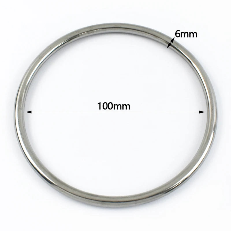 Edelstahl O-Ring Schnalle Adapter für Gürtel Taschen 15–100 mm 2-5 Stück